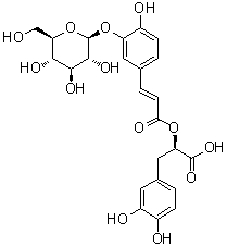 structure of CAS# 178895-25-5, 迷迭香酸-3-O-葡糖苷