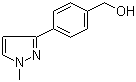 structure of CAS# 179055-20-0, [4-(1-Methyl-1H-pyrazol-3-yl)phenyl]methanol