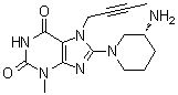 CAS # 1791405-13-4, 8-[(3R)-3-Amino-1-piperidinyl]-7-(2-butyn-1-yl)-3,7-dihydro-3-methyl-1H-purine-2,6-dione