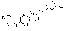 CAS # 179528-30-4, 3-[[(9-beta-D-Glucopyranosyl-9H-purin-6-yl)amino]methyl]phenol, meta-Topolin 9-glucoside