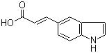 structure of CAS# 179626-79-0, (E)-3-(1H-Indol-5-yl)-2-propenoic acid