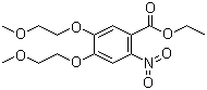 structure of CAS# 179688-26-7, 4,5-二(2-甲氧基乙氧基)-2-硝基苯甲酸乙酯