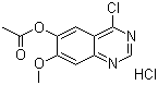 structure of CAS# 179688-54-1, 4-氯-7-甲氧基喹唑啉-6-醇乙酸酯盐酸盐
