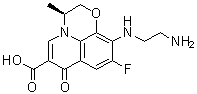 CAS # 1797510-34-9, (3S)-10-[(2-Aminoethyl)amino]-9-fluoro-2,3-dihydro-3-methyl-7-oxo-7H-pyrido[1,2,3-de]-1,4-benzoxazine-6-carboxylic acid