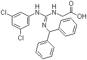CAS # 180045-74-3, N-[[(3,5-Dichlorophenyl)amino][(diphenylmethyl)amino]methylene]-glycine