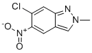 structure of CAS# 1801267-04-8, 6-氯-2-甲基-5-硝基-2H-吲唑