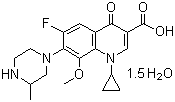 structure of CAS# 180200-66-2, Gatifloxacin sesquihydrate