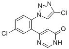 CAS # 1802430-55-2, 6-(5-Chloro-2-(4-chloro-1H-1,2,3-triazol-1-yl)phenyl)pyrimidin-4(3H)-one, 4-[5-chloro-2-(4-chlorotriazol-1-yl)phenyl]-1H-pyrimidin-6-one