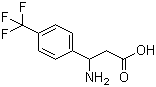 3-氨基-3-(4-三氟甲基苯基)丙酸分子结构 (CAS 180263-44-9)