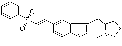 structure of CAS# 180637-89-2, (R)-3-[(1-甲基-2-吡咯烷基)甲基]-5-[2-(苯磺酰基)乙烯基]-1H-吲哚