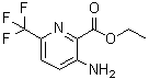 CAS # 1807100-39-5, 3-Amino-6-(trifluoromethyl)pyridine-2-carboxylic acid ethyl ester, Ethyl 3-amino-6-(trifluoromethyl)picolinate, Ethyl 3-amino-6-(trifluoromethyl)pyridine-2-carboxylate