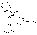 CAS 登录号：1807642-39-2, 5-(2-氟苯基)-1-(3-吡啶基磺酰基)-1H-吡咯-3-甲腈