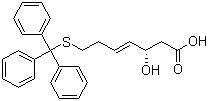 CAS # 180973-24-4, (3S,4E)-3-Hydroxy-7-[(triphenylmethyl)thio]-4-heptenoic acid