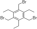 CAS # 181058-08-2, 2,4,6-Triethyl-1,3,5-tris(bromomethyl)benzene, 1,3,5-Tris(bromomethyl)-2,4,6-triethylbenzene