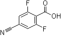 CAS 登录号：181073-82-5, 4-氰基-2,6-二氟苯甲酸