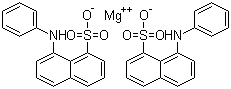 structure of CAS# 18108-68-4, 8-苯胺基-1-萘磺酸镁盐