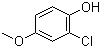 structure of CAS# 18113-03-6, 2-氯-4-甲氧基苯酚