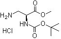 CAS # 181228-33-1, (2S)-3-Amino-2-[[(tert-butoxy)carbonyl]amino]propanoic acid methyl ester hydrochloride
