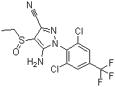 CAS # 181587-01-9, Ethiprole, 5-Amino-1-[2,6-dichloro-4-(trifluoromethyl)phenyl]-4-(ethylsulfinyl)-1H-pyrazole-3-carbonitrile
