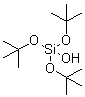 CAS # 18166-43-3, Tris(tert-butoxy)silanol, NSC 243646, Tri(tert-butyloxy)silanol, Tri-tert-butoxysilanol, Tri-tert-butyl silicate