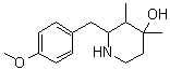 CAS # 18175-34-3, 2-(4-Methoxybenzyl)-3,4-dimethyl-4-piperidinol