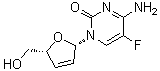 CAS # 181785-84-2, Elvucitabine, 4-Amino-1-[(2S,5R)-2,5-dihydro-5-(hydroxymethyl)-2-furanyl]-5-fluoro-2(1H)-pyrimidinone, L-Fd 4C