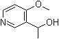 structure of CAS# 181820-63-3, 4-甲氧基-alpha-甲基-3-吡啶甲醇