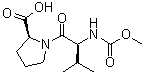 structure of CAS# 181827-47-4, N-(甲氧羰基)-L-缬氨酰-L-脯氨酸