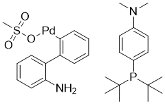 CAS # 1820817-64-8, Methanesulfonato{[4-(N,N-dimethylamino)phenyl]di-t-butylphosphino}(2'-amino-1,1'-biphenyl-2-yl)palladium(II), APhos Pd G3