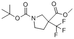 structure of CAS# 1823256-51-4, 1-叔-丁基3-甲基3-(三氟甲基)吡咯烷-1,3-二羧酸酯