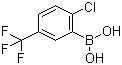 structure of CAS# 182344-18-9, 2-氯-5-三氟甲基苯硼酸