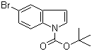 structure of CAS# 182344-70-3, N-Boc-5-溴吲哚