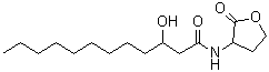 structure of CAS# 182359-60-0, 3-羟基-N-(四氢-2-氧代-3-呋喃基)十二烷酰胺