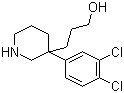 CAS # 182621-51-8, 3-(3-(3,4-Dichlorophenyl)piperidin-3-yl)propan-1-ol