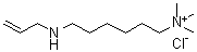 CAS 登录号：182815-42-5, N,N,N-三甲基-6-(2-丙烯基氨基)-1-己铵氯化物