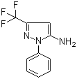 structure of CAS# 182923-55-3, 2-Phenyl-5-trifluoromethyl-2H-pyrazol-3-amine