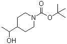 structure of CAS# 183170-69-6, 4-(1-羟基乙基)哌啶-1-羧酸叔丁酯