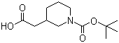 structure of CAS# 183483-09-2, N-Boc-3-piperidineacetic acid