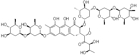 structure of CAS# 18378-89-7, Plicamycin