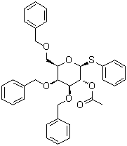 CAS 登录号：183875-28-7, 苯基 3,4,6-三-O-(苯基甲基)-1-硫代-beta-D-吡喃半乳糖苷乙酸酯