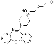 CAS # 1841445-60-0, 4-Dibenzo[b,f][1,4]thiazepin-11-yl-1-hydroxy-1-[2-(2-hydroxyethoxy)ethyl]-piperazinium