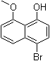 structure of CAS# 184221-86-1, 1-溴-5-甲氧基-4-萘酚