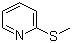 CAS # 18438-38-5, 2-Methylthiopyridine, 2-(Methylthio)pyridine, Methyl 2-pyridyl sulfide