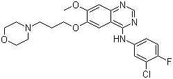 CAS # 184475-35-2, Gefitinib, N-(3-Chloro-4-fluoro-phenyl)-7-methoxy-6-(3-morpholin-4-ylpropoxy)quinazolin-4-amine