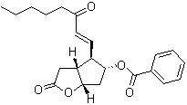 CAS # 185225-06-3, (3aR,4R,5R,6aS)-5-(Benzoyloxy)hexahydro-4-(3-oxo-1-octen-1-yl)-2H-cyclopenta[b]furan-2-one