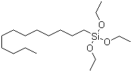 structure of CAS# 18536-91-9, Dodecyltriethoxysilane