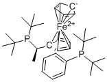 CAS # 1854067-62-1, (R)-1-[(R)-1-(Di-tert-butylphosphino)ethyl]-2-[2-(di-tertbutylphosphino)phenyl]Ferrocene, Walphos SL-W030-1