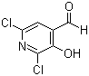 structure of CAS# 185423-26-1, 2,6-Dichloro-3-hydroxy-4-pyridinecarboxaldehyde