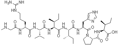 CAS # 185461-45-4, [1-Sarcosine,4-isoleucine,8-isoleucine]Angiotensin II, [Sar1,Ile4,Ile8]-angiotensin II