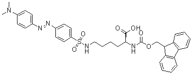 CAS # 185503-97-3, N6-[[4-[[4-(Dimethylamino)phenyl]azo]phenyl]sulfonyl]-N2-[(9H-fluoren-9-ylmethoxy)carbonyl]-L-lysine